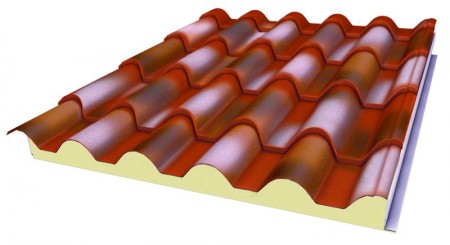 Крыша сэндвич-панели 40 мм с рисунком Alaturka - Крыша сэндвич-панели с рисунком Alaturka 50 мм - Па